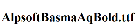 AlpsoftBasmaAqBold.ttf
