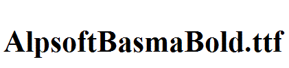 AlpsoftBasmaBold.ttf