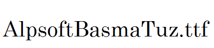 AlpsoftBasmaTuz.ttf
