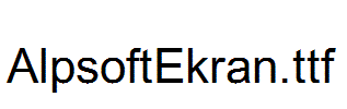 AlpsoftEkran.ttf