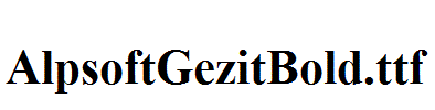 AlpsoftGezitBold.ttf