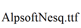 AlpsoftNesq.ttf