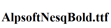 AlpsoftNesqBold.ttf