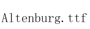 Altenburg.ttf