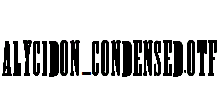 Alycidon-Condensed.otf