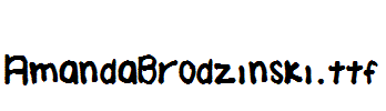 AmandaBrodzinski.ttf