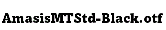 AmasisMTStd-Black.otf