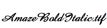 AmazeBoldItalic.ttf