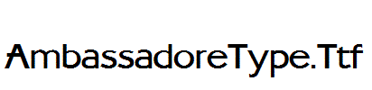 AmbassadoreType.Ttf