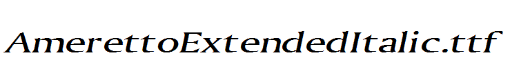 AmerettoExtendedItalic.ttf
