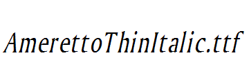 AmerettoThinItalic.ttf
