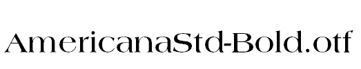 AmericanaStd-Bold.otf