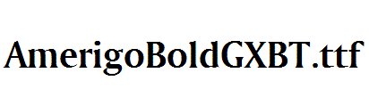 AmerigoBoldGXBT.ttf
