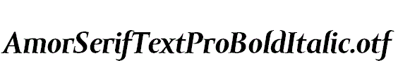 AmorSerifTextProBoldItalic.otf