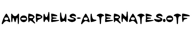 Amorpheus-Alternates.otf