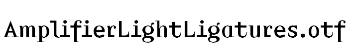AmplifierLightLigatures.otf