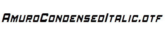 AmuroCondensedItalic.otf