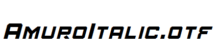 AmuroItalic.otf