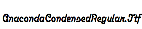 AnacondaCondensedRegular.Ttf