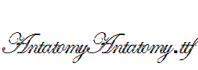 AntatomyAntatomy.ttf
