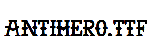 AntiHero.TTF