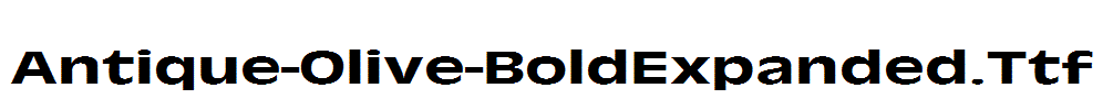 Antique-Olive-BoldExpanded.Ttf