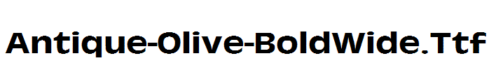 Antique-Olive-BoldWide.Ttf