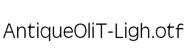 AntiqueOliT-Ligh.otf