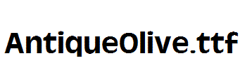AntiqueOlive.ttf