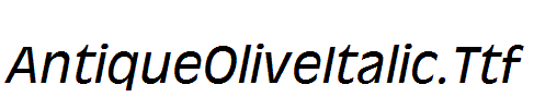 AntiqueOliveItalic.Ttf