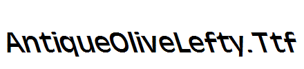 AntiqueOliveLefty.Ttf