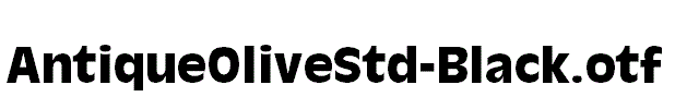 AntiqueOliveStd-Black.otf
