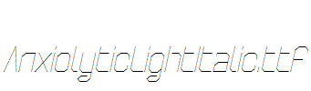AnxiolyticLightItalic.ttf