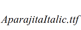 AparajitaItalic.ttf