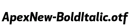 ApexNew-BoldItalic.otf