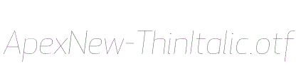 ApexNew-ThinItalic.otf