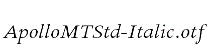 ApolloMTStd-Italic.otf