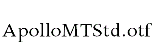 ApolloMTStd.otf