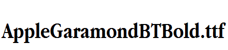 AppleGaramondBTBold.ttf