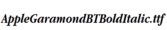 AppleGaramondBTBoldItalic.ttf