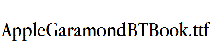 AppleGaramondBTBook.ttf