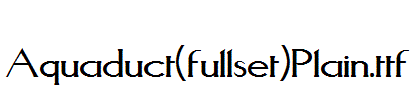 Aquaduct(fullset)Plain.ttf
