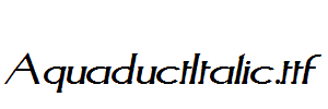 AquaductItalic.ttf
