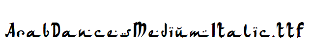 ArabDancesMediumItalic.ttf