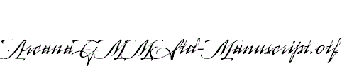 ArcanaGMMStd-Manuscript.otf