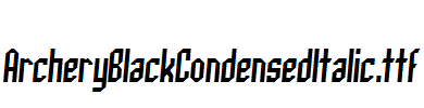 ArcheryBlackCondensedItalic.ttf