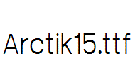 Arctik15.ttf