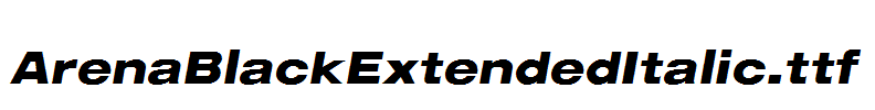 ArenaBlackExtendedItalic.ttf