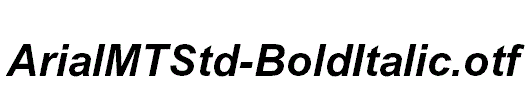 ArialMTStd-BoldItalic.otf