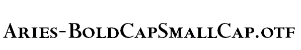 Aries-BoldCapSmallCap.otf